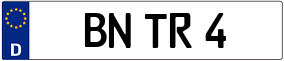 Trailer License Plate